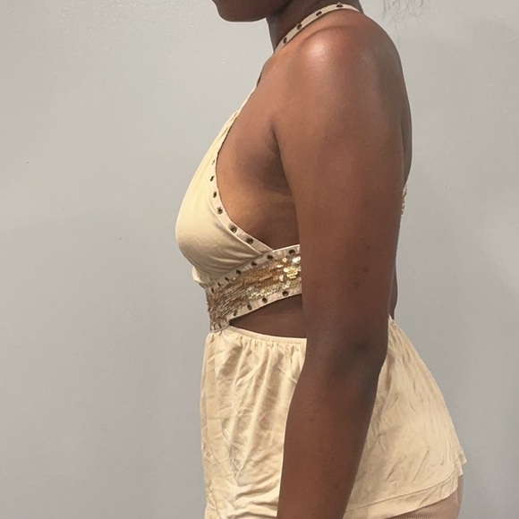 Marciano by Guess Silk & Sequins Halter Top - Picture 7 of 7